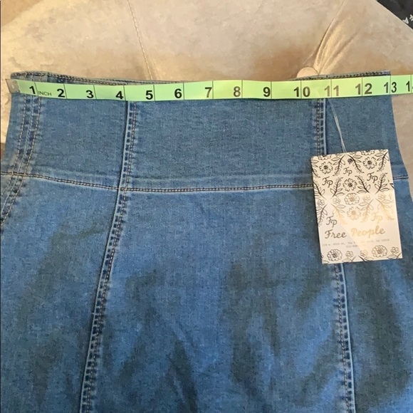Free People Denim Mini Skirt, new with tags - Picture 8 of 11